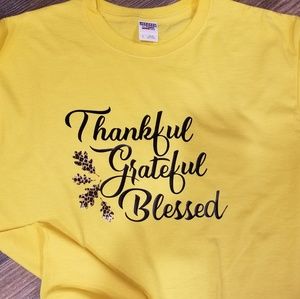 Thankful Tee with Leopard